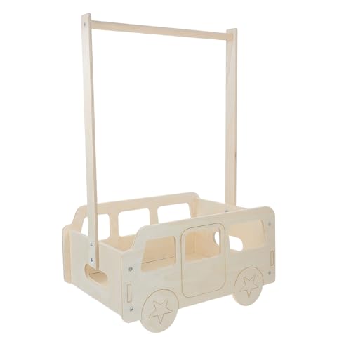Perchero de ropa para perro de madera PRETYZOOM para evitar el caos de juguetes 2