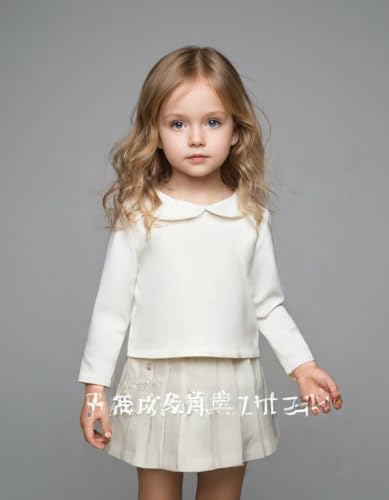 Toddler Kids Girls Boys Basic Peter Pan Collar Tee Shirt T-Shirts Tops Bottom Long Sleeve Solid Blouse4