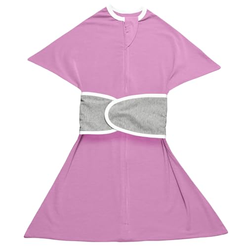 Image of SleepingBaby Zipadee-Zip Transition Swaddle and Snuggle Strap Bundle - Roomy Baby Swaddle Blanket with Zipper Convenience and Wearable Blanket Accessory - Lavender, Small (4-8 Month)