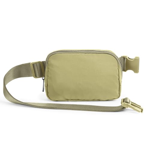 Image of ODODOS Unisex Mini Belt Bag with Adjustable Strap Small Fanny Pack for Workout Running Traveling Hiking, Khaki Green