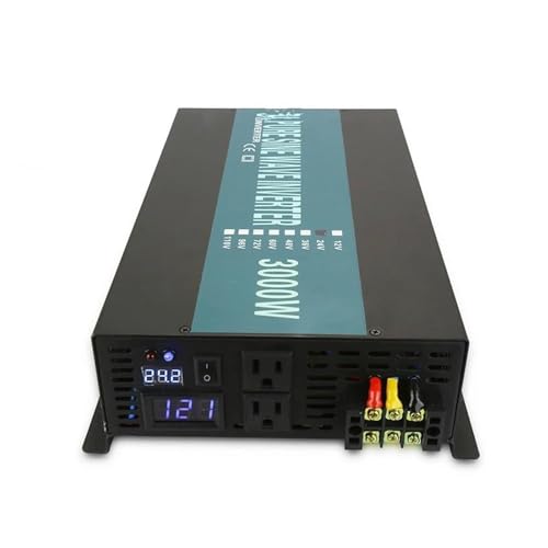 Inversor De Onda Sinusoidal Pura Convertidor Generador Banco Energía De Panel Solar De 24V Y 220V 12V/36/48VDC A 110V/120V/230V/240V AC 3000W Inversor Onda Pura Convertidor(48V,240V_Universal)