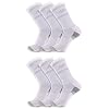 New Balance Unisex Adult Performance Cushioned Crew Socks – 6 & 12 Pairs – Moisture Wicking