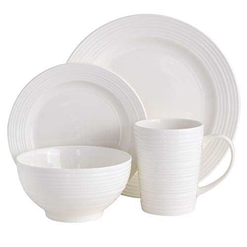 Image of Gibson - 102504.16RM Gibson Home Amelia Court 16 Piece Dinnerware Set, White