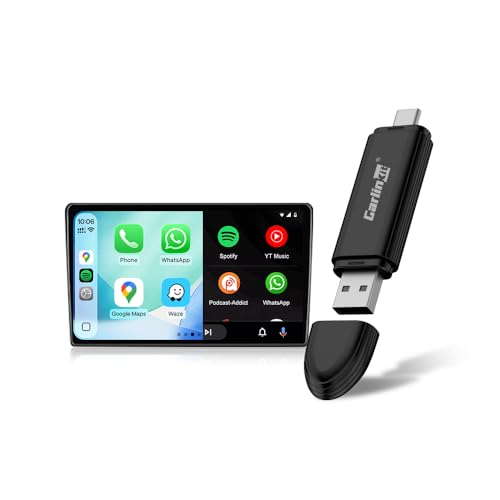 Carlinkit MINI SE Wireless CarPlay Adapter - Convert Wired CarPlay to Wireless | High Cost-Performance | Dual-Head USB-A & USB-C | Compact & Stable Connection