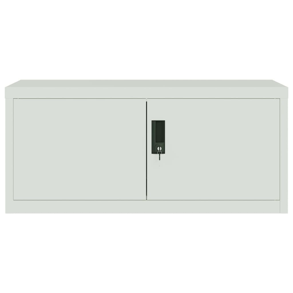 Gecheer Armadio Classificatore Grigio Chiaro 90x40x40 cm in Acciaio-534TT9