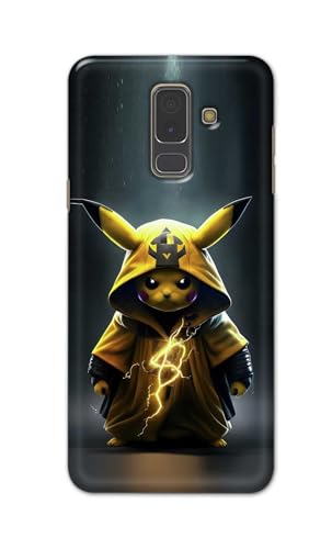 Image of PRINTFIDAA Plastic Printed Hard Back Cover Case For Samsung Galaxy A6 Plus | A6+ | Samsung Galaxy J8 Back Cover (Cartoon Cat) -112, Multicolor