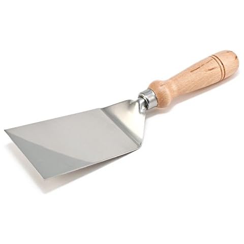 Stainless Steel & Wood Italian Lasagne Flat Shovel Server Spatula Turner Cover