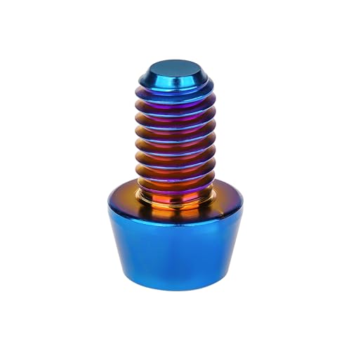 Image of Titanium Ti Bolt M5x9 16 18 20 25 30 35 40 45 50 55 60mm Tapered Head Screws Pack of 4 (M5x9mm, Burnt Blue)
