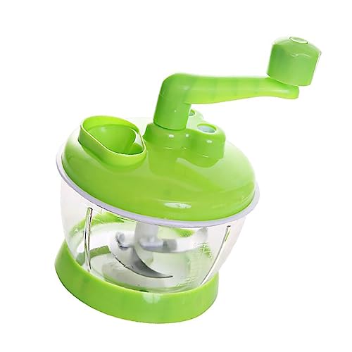 Robot Culinaire Manuel, Hachoir à Ail à Manivelle, Mélangeur Avec Récipient Transparent, Coupe-légumes, Dés, Purée De Légumes, Mélangeur De Viande...