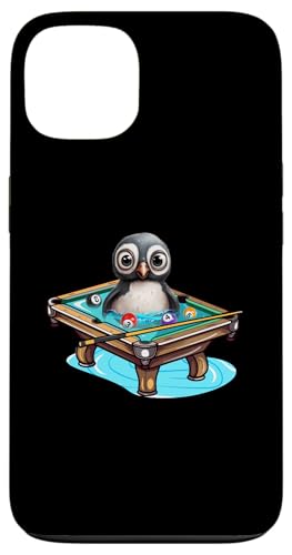 Coque pour iPhone 13 Billard Pingouin Hustler Pool Snooker Jeux de billard