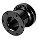 Steering Wheel Spacer Hub 3inch, Car Steering Wheel Hub Adapter Extension Spacer Kit Universal 6 Holes Steering Wheel Spacer for Most Cars Karts Solid Aluminum Spacer (Black)