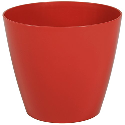 Robert Allen PIM01285 Charlevoix Plastic Planter, 12" - Brick