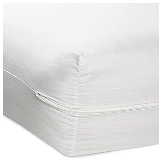 Linen Store Mattress Protector, Twin, White