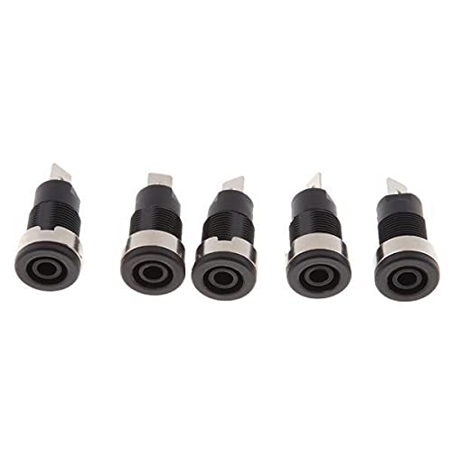CALANDIS™ 2x5pcs 4mm Banana Plug Safety Socket Panel Mount Binding Post Socket 32A Black | Audio Cables & Interconnects | TV Video & Audio Accessories | TV Video & Home Audio-image-31