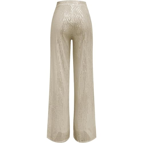 Sequin Pants Women - Glitter High Waist Flare Pants, Party Clubwear, Sparkly Bell Bottoms for Night Out, Dinners & Events3