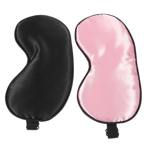 FOMIYES 2Piezas Imitada Uds Portátil y Transpirable para Siestas Bloquea Luz Cómodo y Suave Colores
