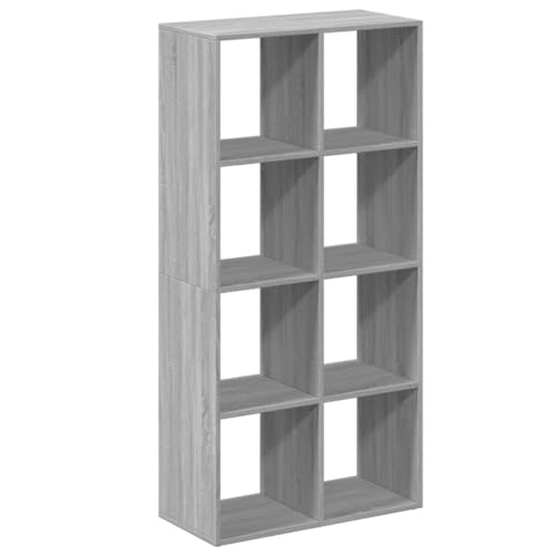 vidaXL Room Divider Bookcase — The Space‑Saver Your Small Flat Needs 8 vidaXL 8-Cube Grey Sonoma Room Divider