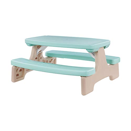 Kidzilla Kids Outdoor Picnic Table Bench Play Table Portable Picnic Table Bench Set For Toddlers, Great For Garden, Backyard, Patio #TOP1