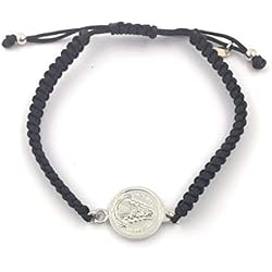 Pulsera Virgen Del Pilar Rosa Pulsera Virgen del Rocio escapulario en Plata de Ley