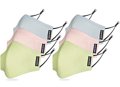 Image of FLYING BERRY Comfortable Anti Pollution Multi Layers Washable Linen Face Mask