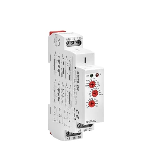 Relé de tiempo multifuncional GRT8-N con módulo de control de retardo AC DC 12V-240V