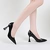 Women’s Suede Bow Pumps Elegant Pointed Toe Dress ... #5