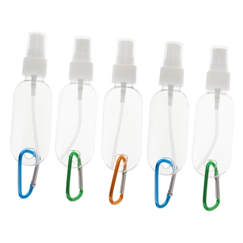 DRESSOOS 5stücke Transparente Leere Inverted Pumpflaschen Aus Stabilem Petg Kunststoff Mit Clips Nachfüllbare Lotionflaschen Für Öl Reise Alltag Geeignet Auslaufsicher Durch Lock-Funktion