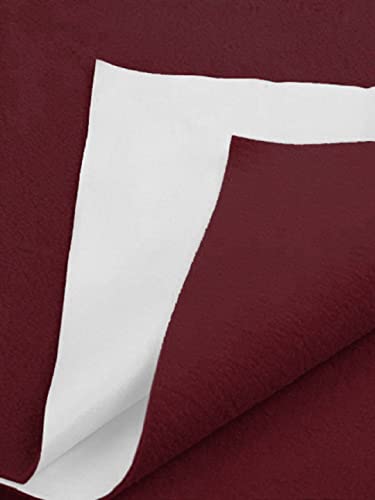 Image of BIANCA Soft Bamboo Baby Dry Sheet, Waterproof Breathable Anti Bacterial Mattress Protector -1pc Large (smartdry) Solid-Maroon