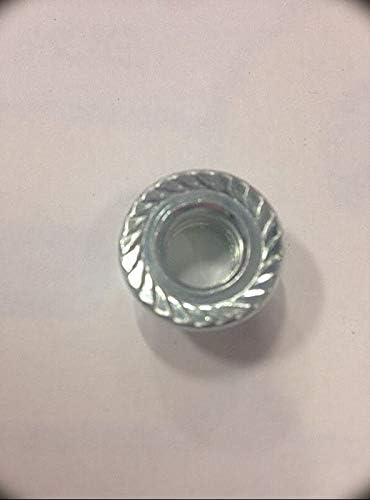1/4-28 Hex Flange Nut - Serrated - Zinc (100 each) Metric Hardware Fastener Kit