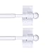 2 metal curtain rods