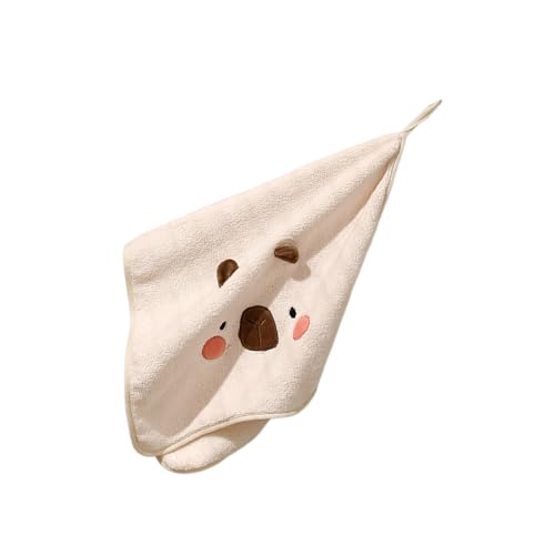 Capybaras Patterned Kids Face Towels Soft Polyester Highly Absorbent Fast Drying For Kitchens And Bathrooms