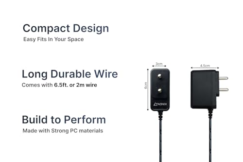 Image of 5V 1A DC Power Adapter, 5W DC Power Supply, 1 Year Warranty, AC-DC SMPS for CCTV, Routers, Set-Top Boxes and More, Dual Pin 2.1 /2.5 mm x 5.5mm and 4mm Jack