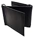 AG Wallets Men's Cowhide Trifold/Bifold Double Money Clip Wallet (Z Money Clip)Bk