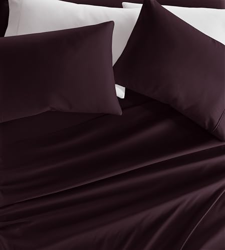 Linen Market Bed Sheets for California King Size Bed (Purple) - Sleep Better Than Ever With These Soft and Cooling California King Sheets - Deep Pocket Fits 16