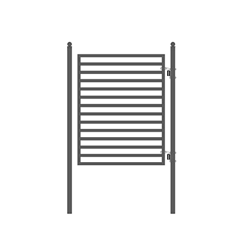 Image of ALEKO Steel Pedestrian Gate - Milan Style - 5 ft.