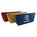Klein Tools 5539LCPAK Canvas Zipper Pouch, 16-Inch Tool Bag Storage Organizer, Assorted Colors, 3 Pack