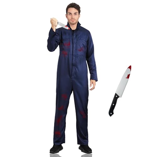 Halloween Michael Myers Disfraz Adultos: 2pcs Carnaval