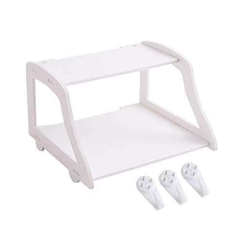 Floating-TV-Regal Doppelschicht-Wandhalterung Floating-Router-Regal Lochfreie Set-Top-Box Streaming-Media-Geräte Fall Aufbewahrungshalter