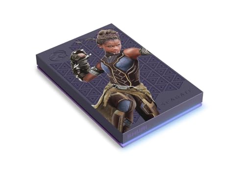 Image of Seagate Shuri SE FireCuda External HDD - USB 3.2, Customizable RGB LED Cyan, Works with PC, Mac, PlayStation, and Xbox, with 3-yr Data Recovery Services (STLX2000402)