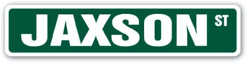 Jaxson Street Sign Childrens Name Room Sign | Indoor/Outdoor | 30" Wide
