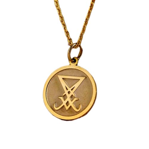 Pendentif symbole satanique Sceau de Lucifer pour affirmer votre style