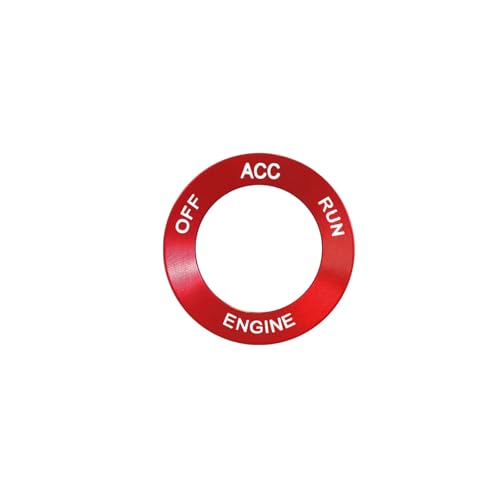 Garniture alu bouton de démarrage Challenger 2015-2021 rouge Bilisin