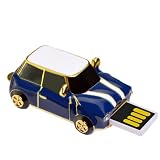 USB-Stick für Auto, 4 GB, 2,4 x 4,5 cm, Zubehör für Daten, Retro-Design, kreatives Modell, schnelle Datenübertragung, sichere Aufbewahrung, kompaktes Design, kompatibel