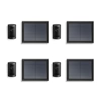 Ring Outdoor Camera Plus, White (Solar) | DIY Wireless Outdoor Security Camera | Wide-Angle 2K Video with Ring Vision, | alternative to CCTV I 30-day free trial of Ring Protect Plan I 4 cameras