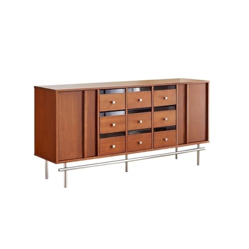 AFGFGHES Gabinete De Cocina Mueble de bar de madera maciza de 160 x 40 x 80 cm, pequeño apartamento, sala de estar, cama, expositor decorativo retro. Armario Tipo Buffet