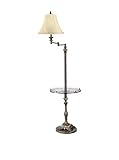 Kathy Ireland Buckingham Glass Tray Floor Lamp