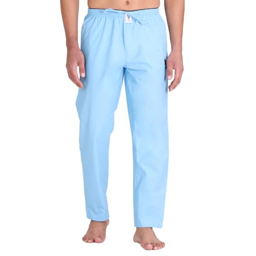 Image of U.S. POLO ASSN. Men I690 Comfort Fit Solid Cotton Casual Style Lounge Pants