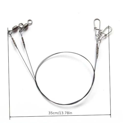 Cuerda de Pesca con Plomo de Titanium 30cm 14kg miniatura 4