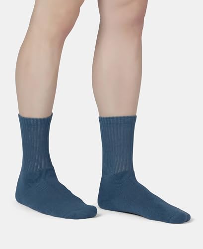 Image of Jockey 7035 Men's Compact Cotton Terry Crew Length Socks With Stay Fresh Treatment