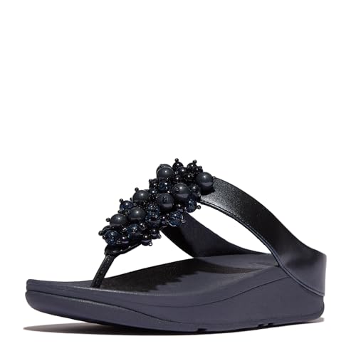 Image of FitFlop Fino Bauble-Bead Toe-Post Sandals